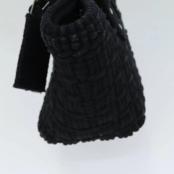 BALENCIAGA Bistro Hand Bag Canvas 2way Black 671342 Auth bs15695V - Picture 4 of 16